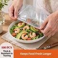 🔥LAST DAY SALE 49% OFF-Buy 1 Get 1 Free 100Pcs Medium Reusable Elastic Plastic Bowl Covers - Kitchen Bread Proofing