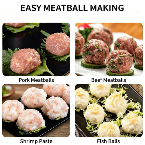 Upgrade 6/12 Ball Manual Meatball Maker Tool | Stainless Steel Meatball Making Mold | Home Kitchen Cooking Tool