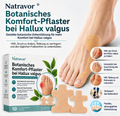 🏅 Natravor® Botanisches Komfort-Pflaster bei Hallux valgus 👠 Flexible Fußpflege + pflanzlich inspirierte Komfortformel