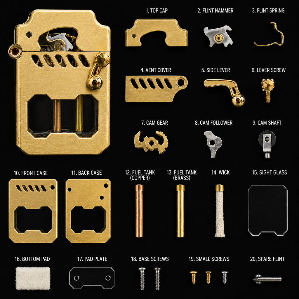 Aegiri "AeroFluid" Mechanical Lighter