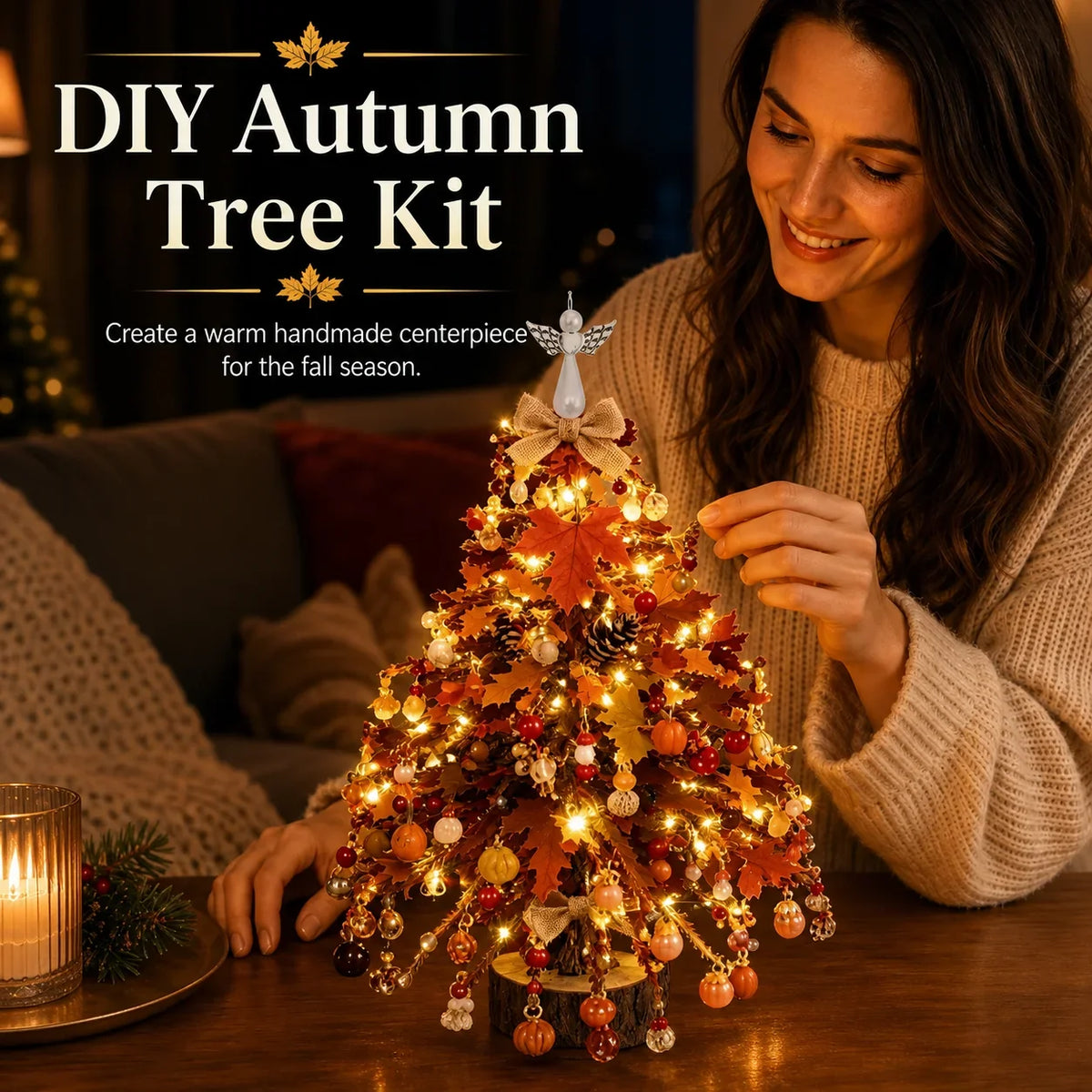🎄✨ DIY Beaded Christmas Tree Kit – 🎅Create Your Own Sparkling Holiday Decoration