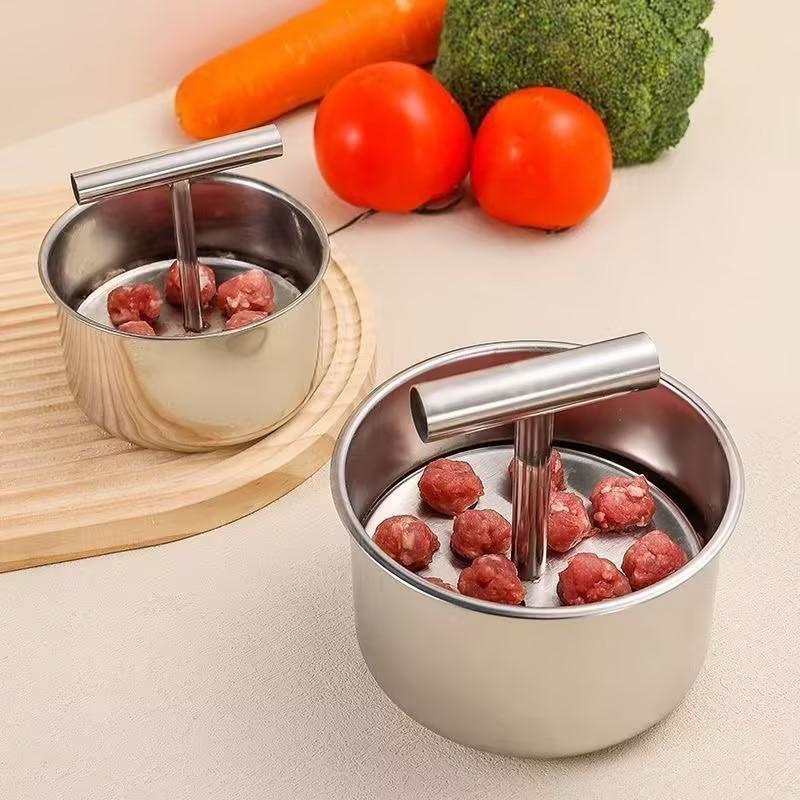 Upgrade 6/12 Ball Manual Meatball Maker Tool | Stainless Steel Meatball Making Mold | Home Kitchen Cooking Tool