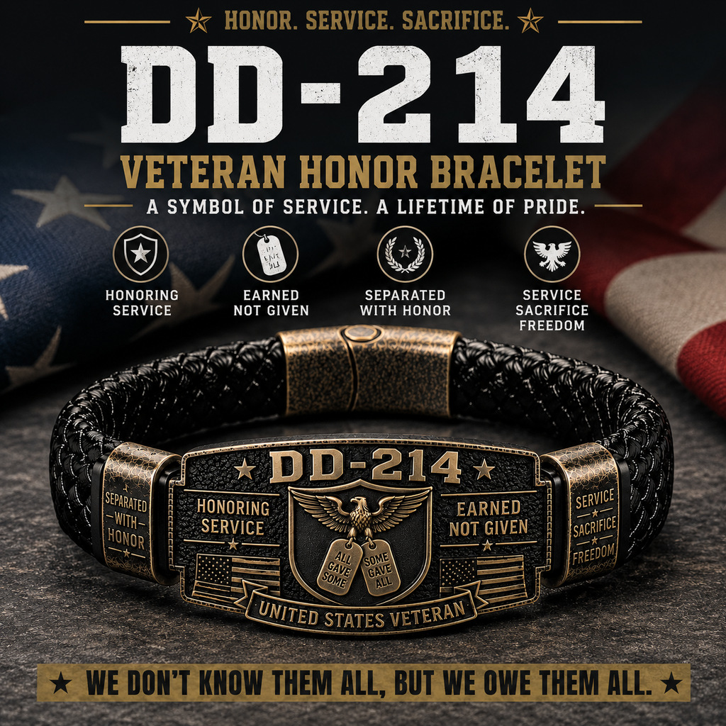 🎖️DD-214 Veteran Honor Bracelet - Handmade By VETERAN