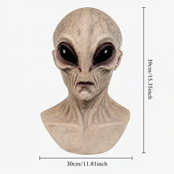 🔥Last Day 50% OFF -Ultra-Realistic Alien Silicone Mask – Adult Halloween Costume & Cosplay Prop