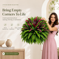 💥BUY 1 GET 1 FREE (2 PCS)🔥 48" Large UV-Resistant Artificial Fern & Red Dracaena Decorative Plants – Full, Lush & Fade-Resistant!