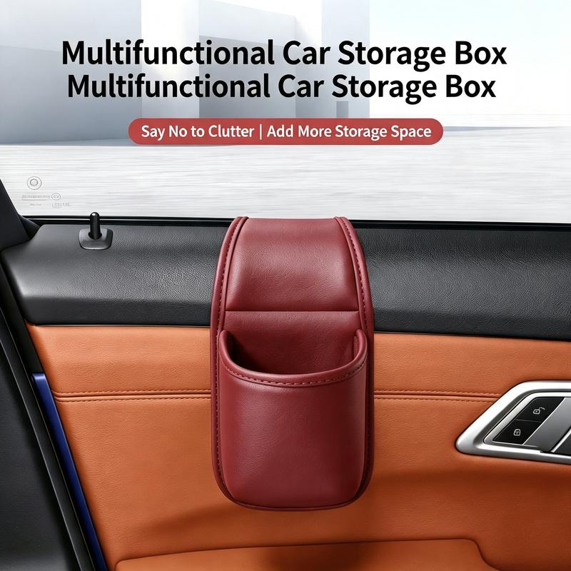 👜Leather Door Side Organizer For Phones, Keys & Everyday Essentials📱