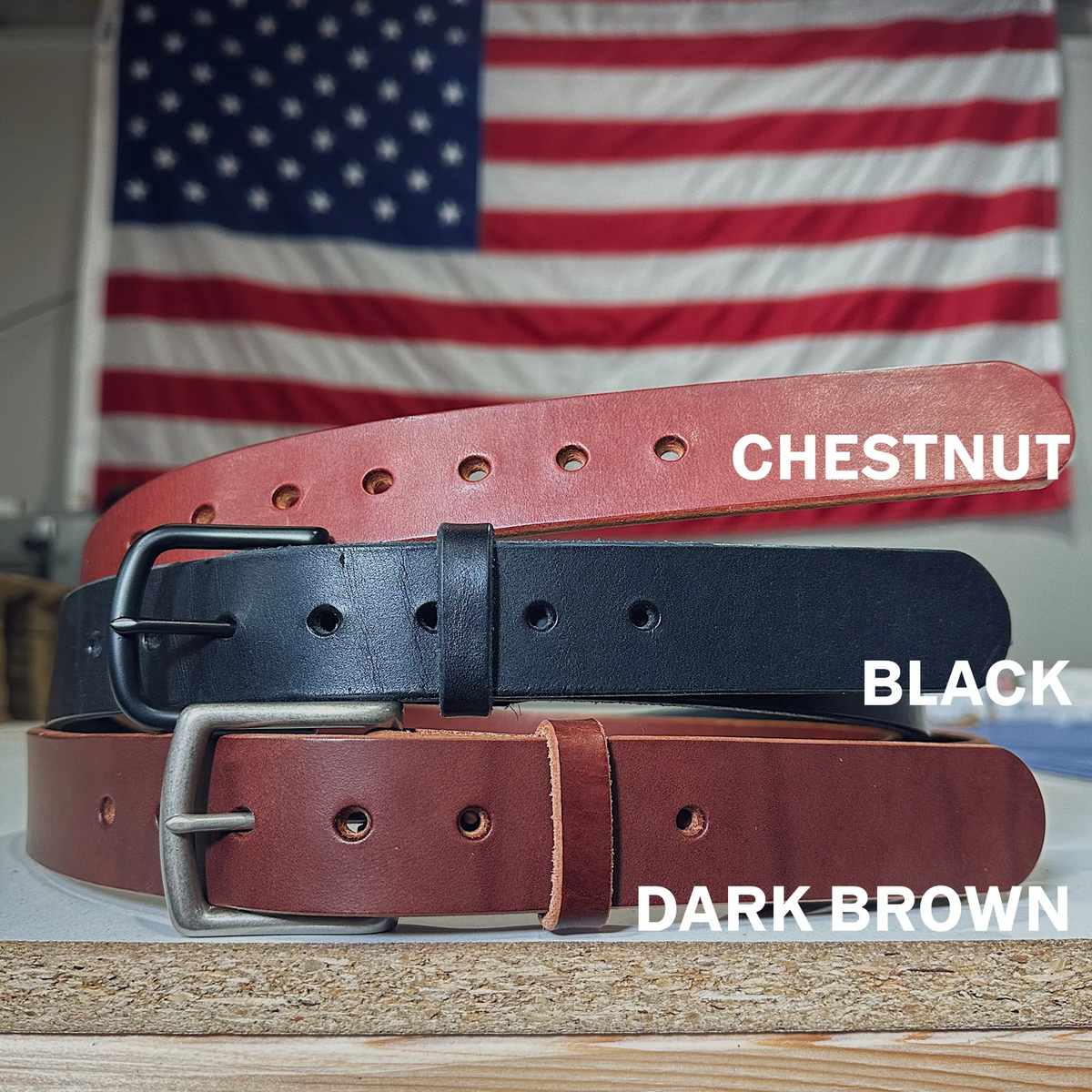 🔥100% Handmade Full-grain Buffalo Leather Belt (Daniel Brooks 𝐇𝐚𝐧𝐝𝐦𝐚𝐝𝐞®) - BUY 2 FREE SHIPPING