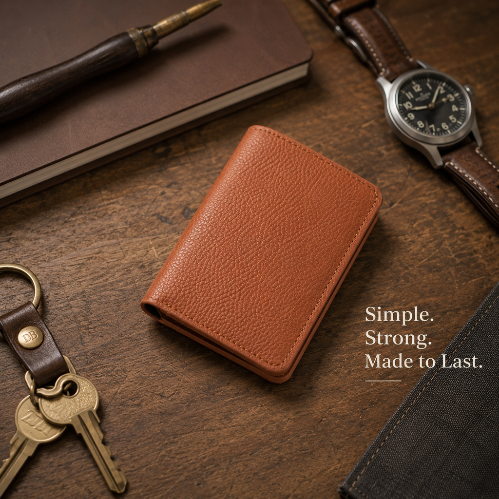 🔥-100% Handmade Full-Grain Leather Wallet (Daniel Brooks 𝐇𝐚𝐧𝐝𝐦𝐚𝐝𝐞) - BUY 2 FREE SHIPPING