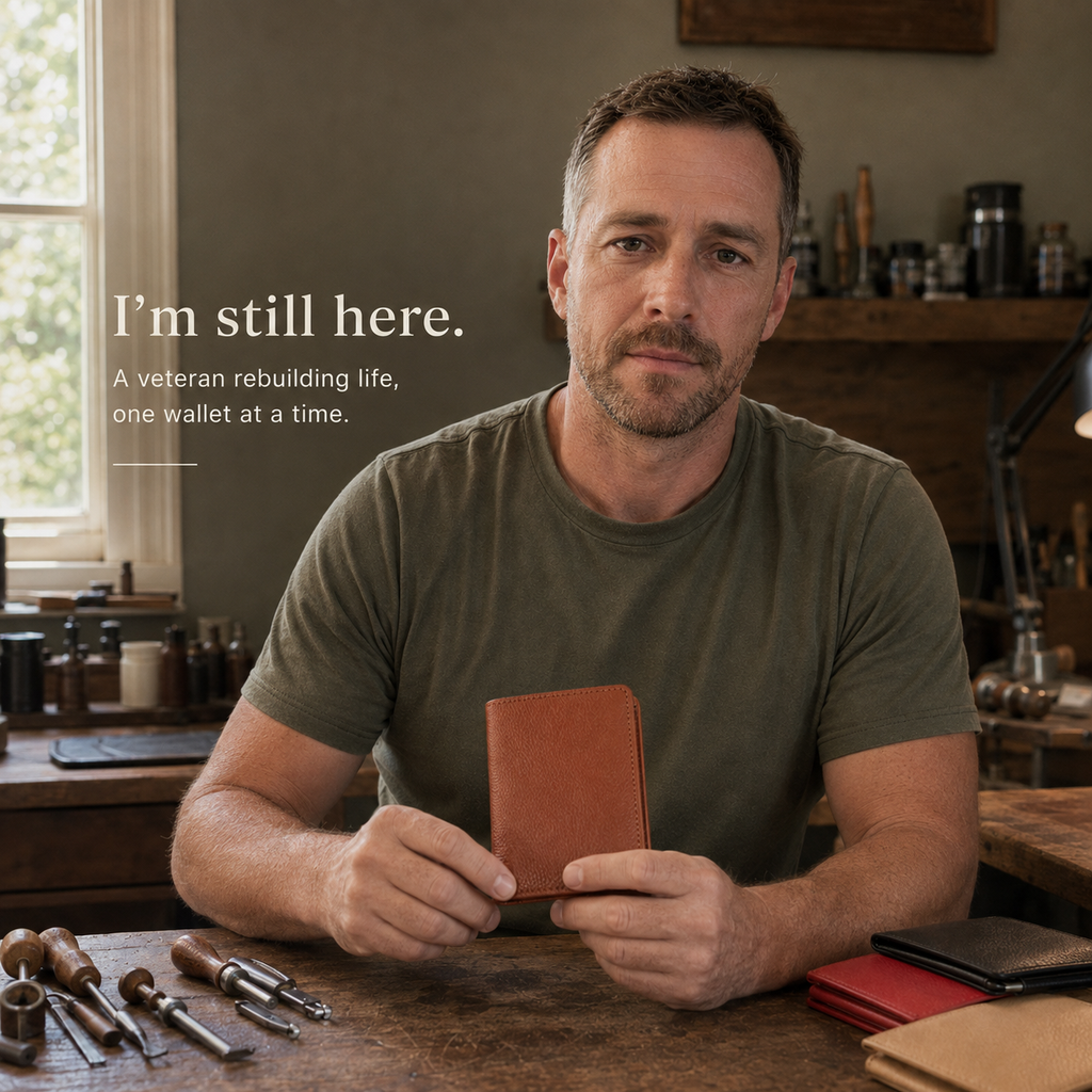 🔥-100% Handmade Full-Grain Leather Wallet (Daniel Brooks 𝐇𝐚𝐧𝐝𝐦𝐚𝐝𝐞) - BUY 2 FREE SHIPPING