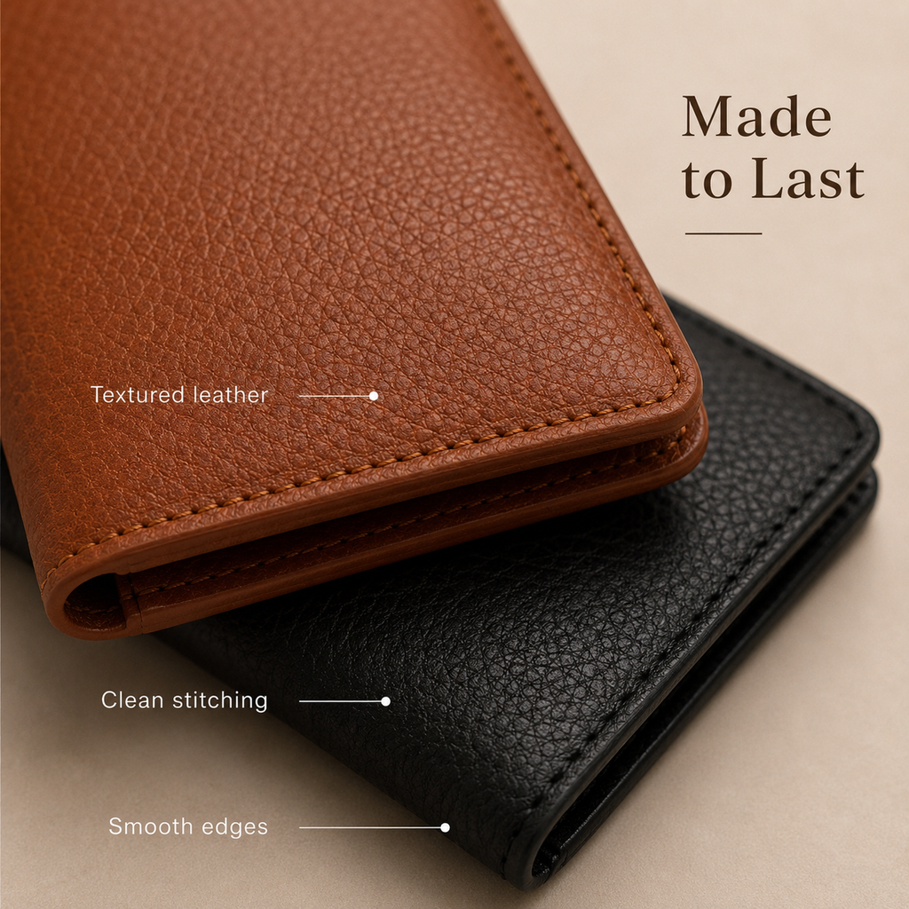 🔥-100% Handmade Full-Grain Leather Wallet (Daniel Brooks 𝐇𝐚𝐧𝐝𝐦𝐚𝐝𝐞) - BUY 2 FREE SHIPPING