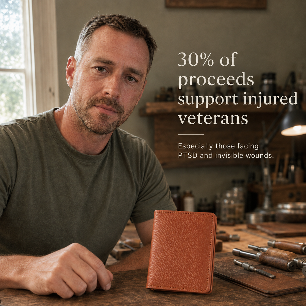 🔥-100% Handmade Full-Grain Leather Wallet (Daniel Brooks 𝐇𝐚𝐧𝐝𝐦𝐚𝐝𝐞) - BUY 2 FREE SHIPPING