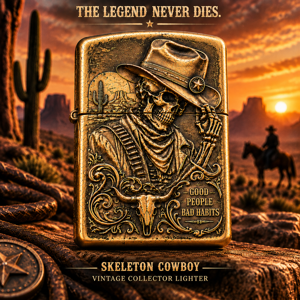 Skeleton Cowboy | Vintage Collector Lighter