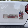 🇺🇸 9/11 25th Anniversary 3D Raised Metal Car Emblem — We Will Never Forget