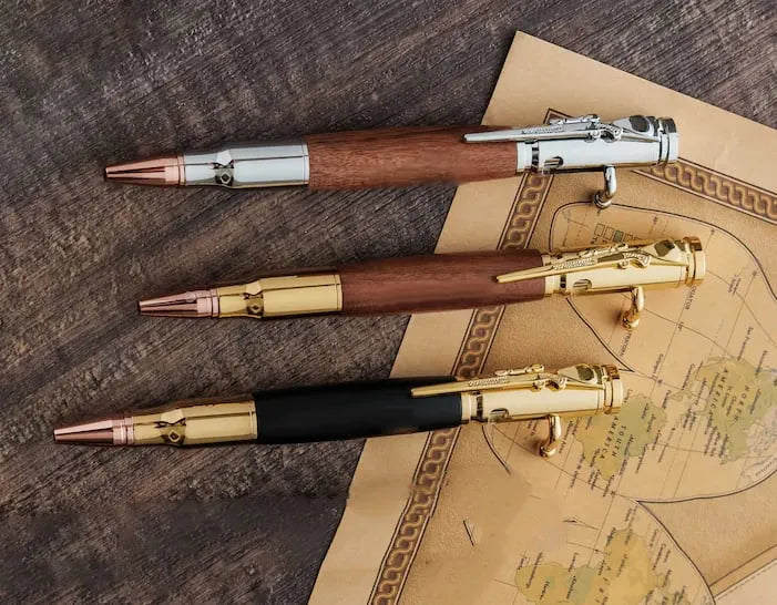 🖊Handcrafted by Jake Wilson 🖊 Bolt-Action Wooden Pen™ | Real Wood & Precision Metalwork