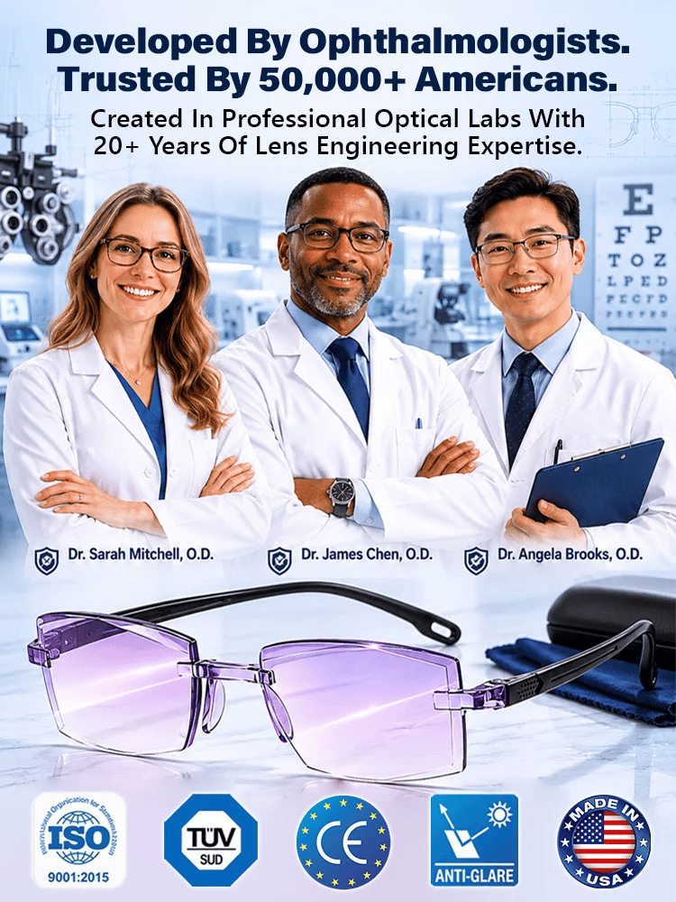 Regain Your Youthful Vision-Smart Zoom Diamond-Cut Reading Glasses