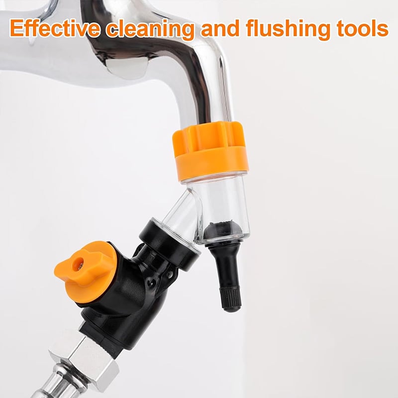 Universal Water Heater Cleaning Kit – Chemical-Free Sediment Remover with Rubber Gaskets