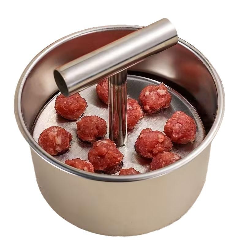 Upgrade 6/12 Ball Manual Meatball Maker Tool | Stainless Steel Meatball Making Mold | Home Kitchen Cooking Tool