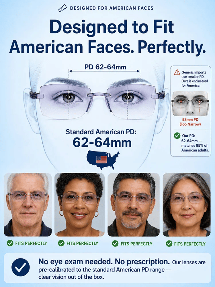 Regain Your Youthful Vision-Smart Zoom Diamond-Cut Reading Glasses