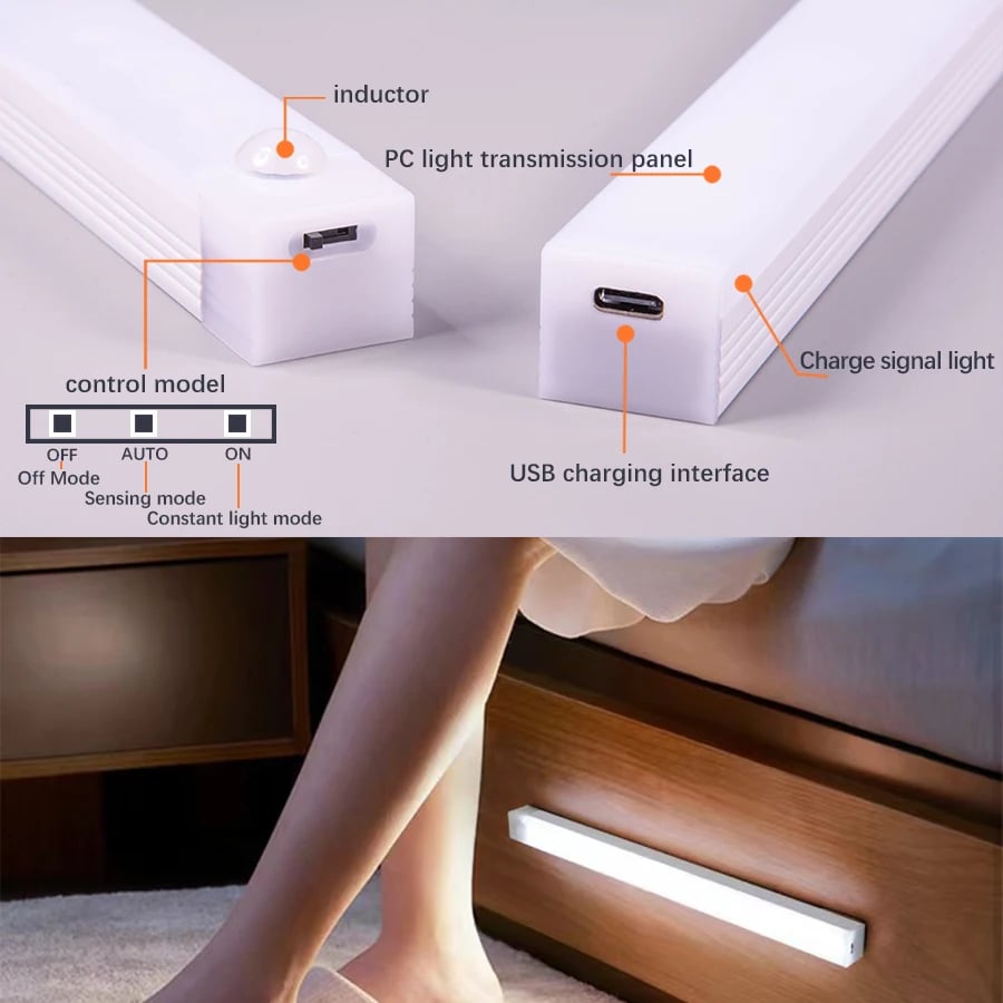 🔥LAST DAY SALE 49% OFF - 💡 Punch-free Smart Sensor Magnetic Rechargeable LED Lights