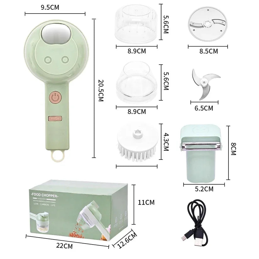 ⚡ Elorysa™ 4-in-1 Electric Vegetable Chopper — Prep Meals in Seconds