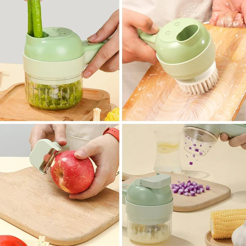 ⚡ Elorysa™ 4-in-1 Electric Vegetable Chopper — Prep Meals in Seconds