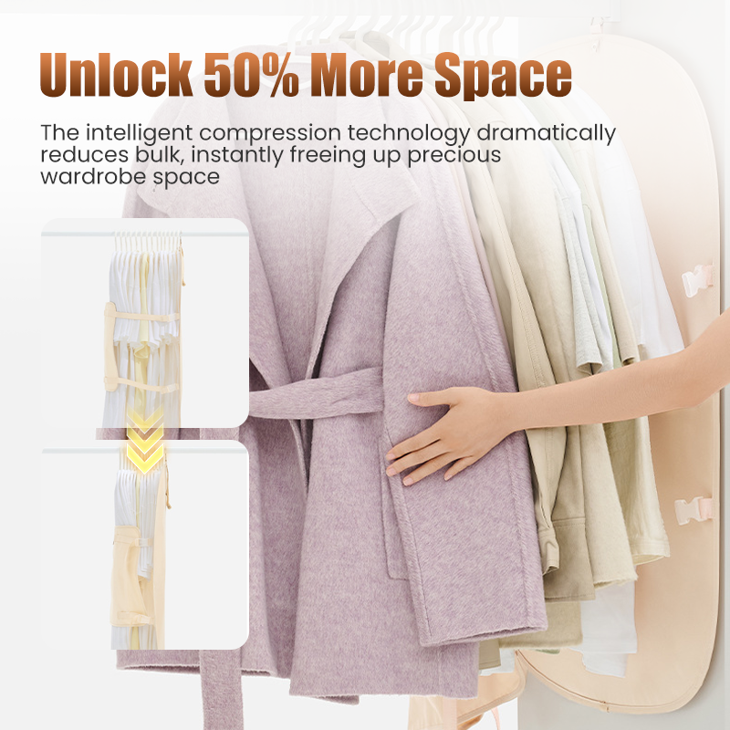 👚🛡️Dust-Proof Compression Clothing Cover for Wardrobes