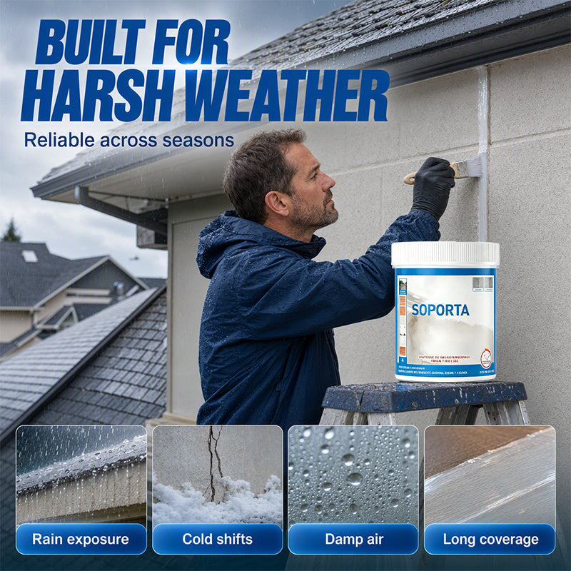 💧Clear Multi‑Surface Waterproof Repair Sealant – Invisible Leak‑Sealing Coating, Brush‑On For Roofs, Tiles & Outdoor Walls!
