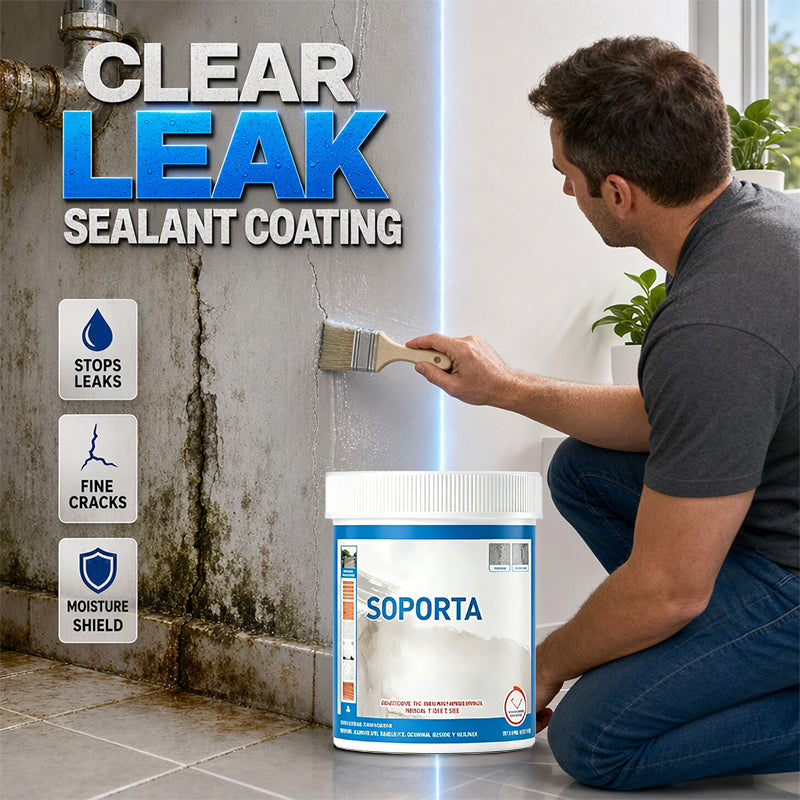 💧Clear Multi‑Surface Waterproof Repair Sealant – Invisible Leak‑Sealing Coating, Brush‑On For Roofs, Tiles & Outdoor Walls!
