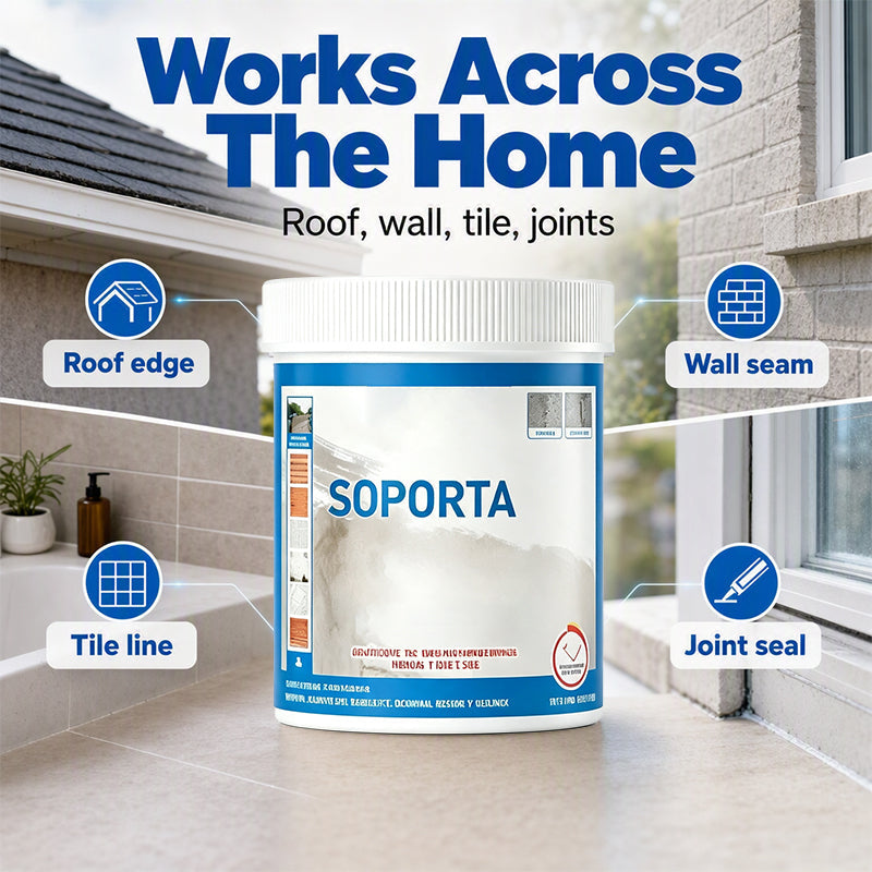 💧Clear Multi‑Surface Waterproof Repair Sealant – Invisible Leak‑Sealing Coating, Brush‑On For Roofs, Tiles & Outdoor Walls!