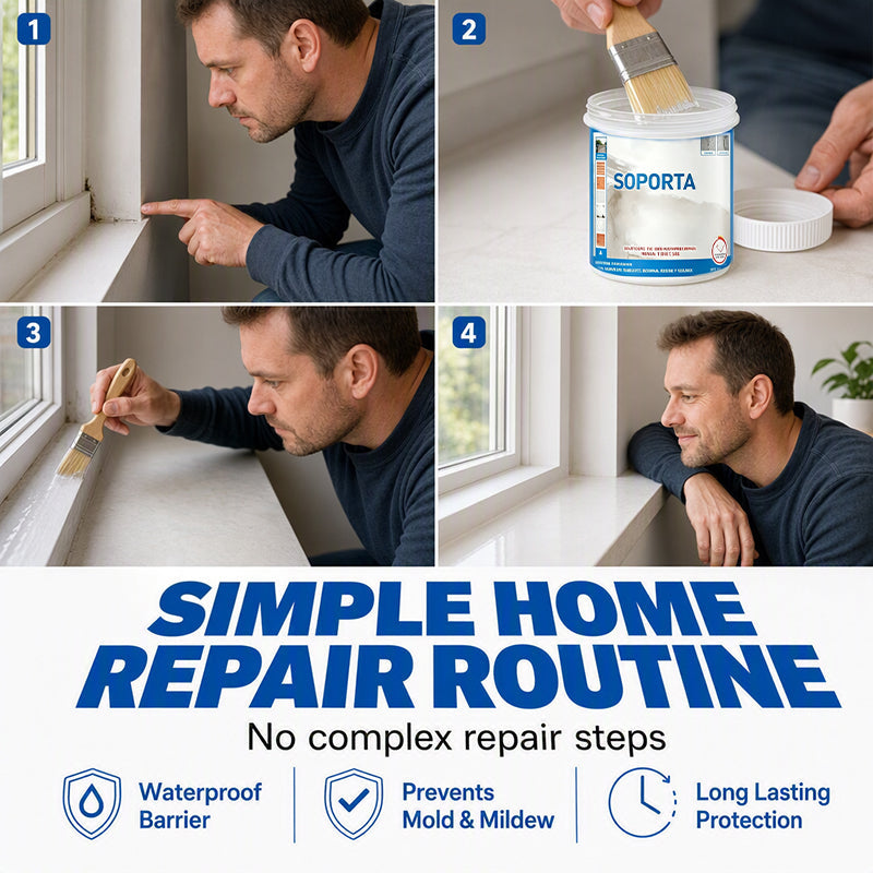 💧Clear Multi‑Surface Waterproof Repair Sealant – Invisible Leak‑Sealing Coating, Brush‑On For Roofs, Tiles & Outdoor Walls!